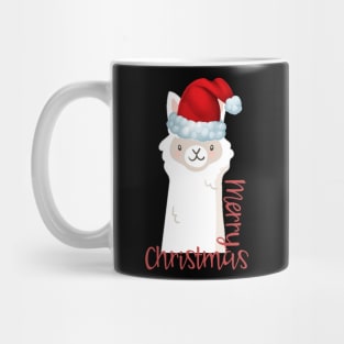 Christmas Llama Santa Elf Vintage Funny Novelty Gift Mug